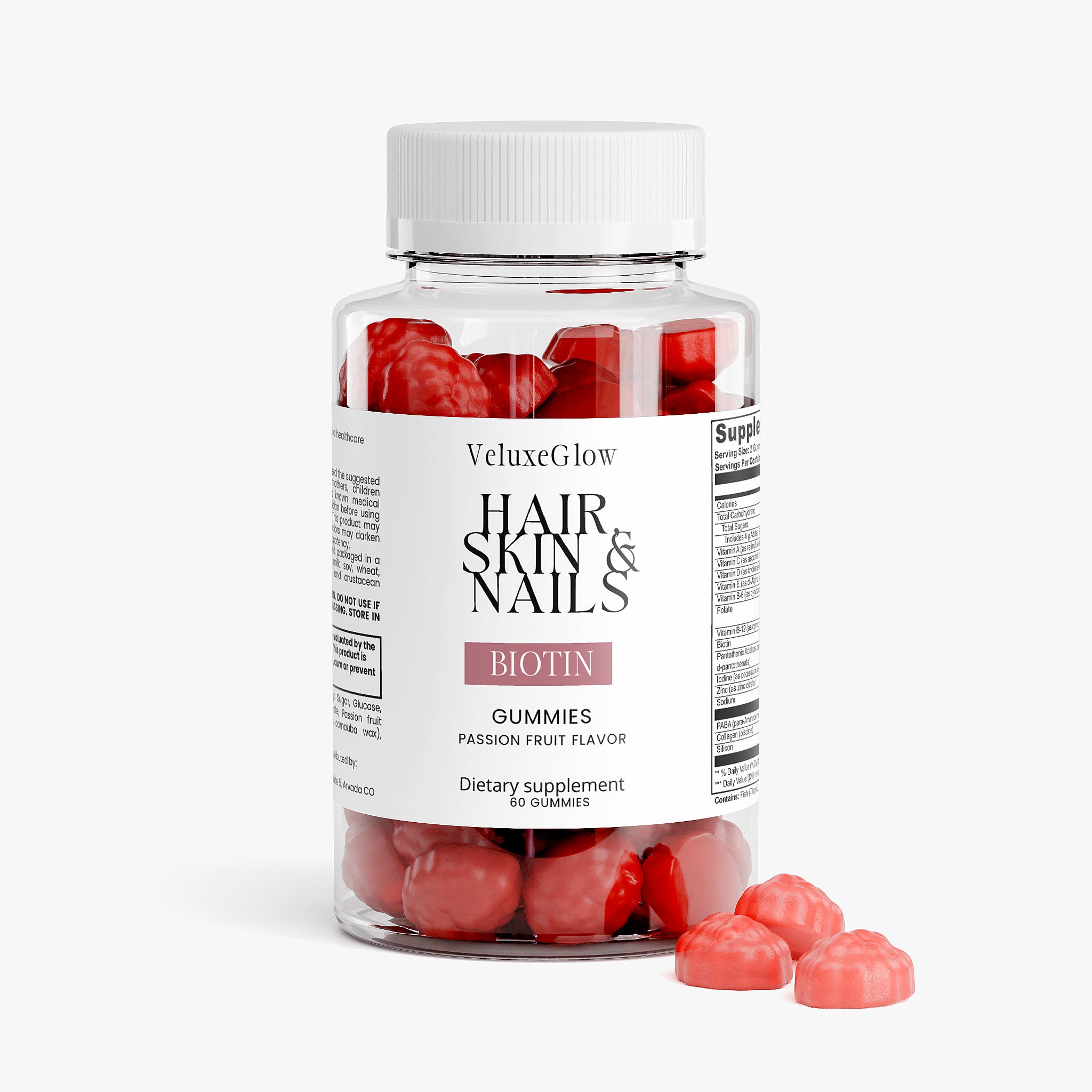Beauty Glow - Biotin Hair,Skin & Nails Gummies
