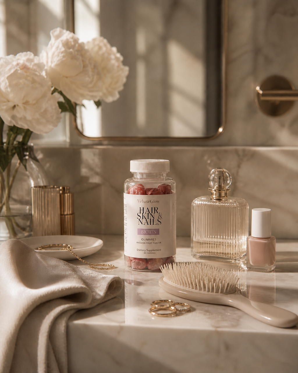 Beauty Glow - Biotin Hair,Skin & Nails Gummies